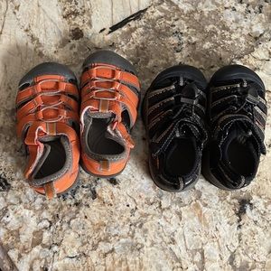 Keen Toddler sandals.  Size 8.  Get similar orange pair size 7 toddler Free!!